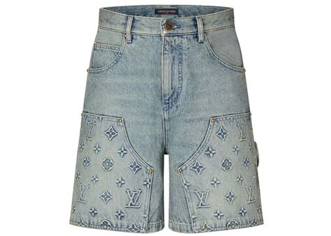 louis vuitton purple shorts|Louis Vuitton denim shorts.